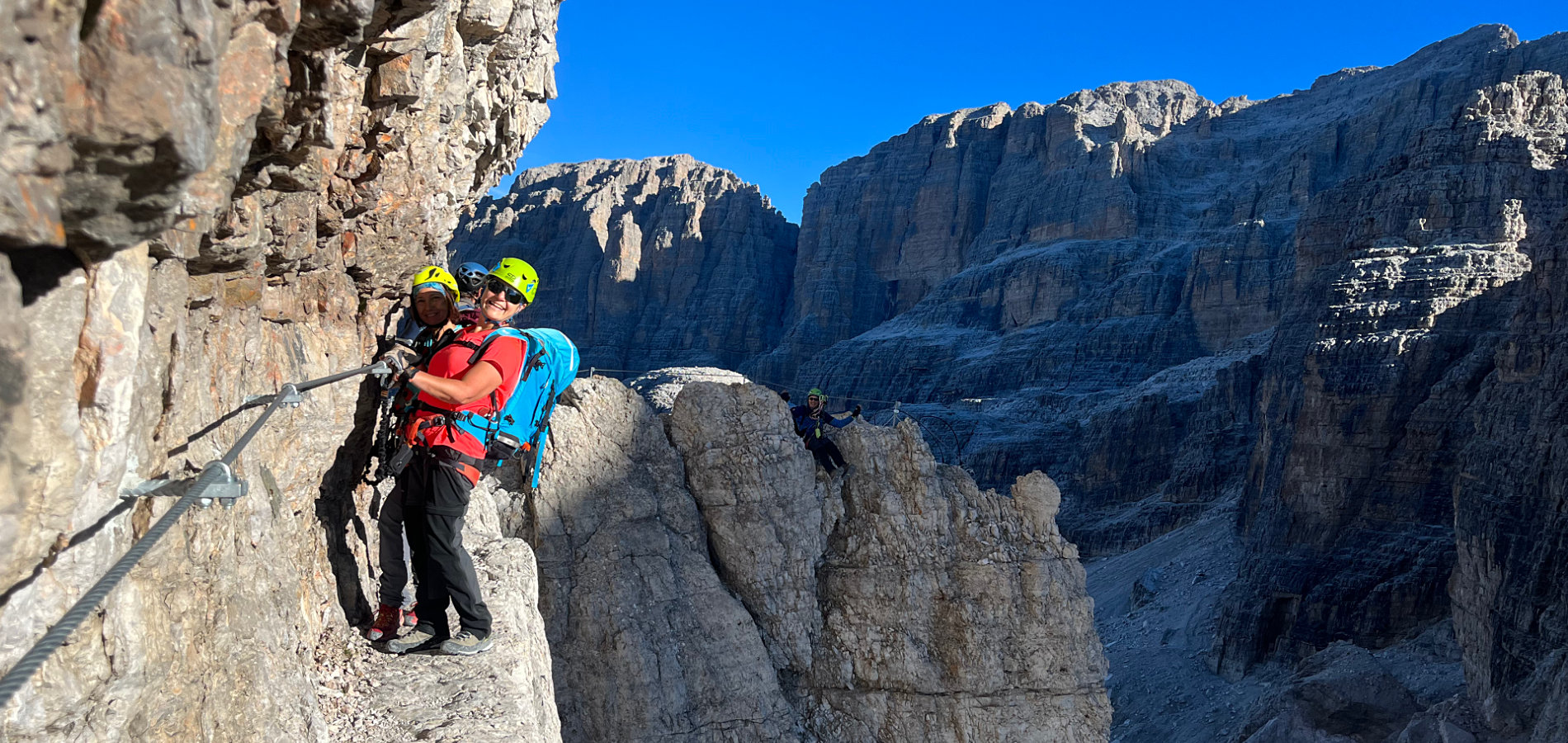 la mitica Via ferrata delle Bocchette